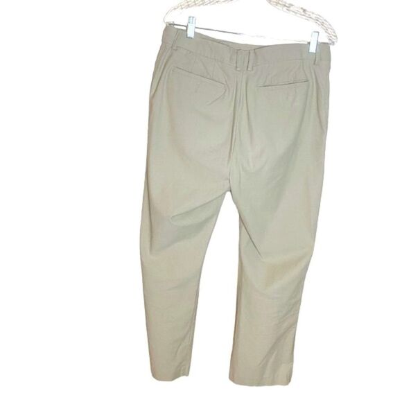 Tori Richard Mens Size 34x30 Tan Khaki Chino Stretch Straight Trouser Pants - Picture 3 of 6